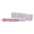 Meisterling Zollstock Metro pieghevole 2m ( 090100000031 ) - bianco con scritte rosse, scala graduata e molle in acciaio