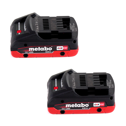 Metabo Power 160-5 18 LTX BL OF compresor sin cable 18 V 8,0 bar sin escobillas + 2x LiHD paquete de baterías 4,0 Ah + cargador