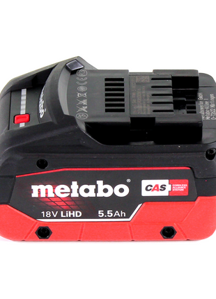 Metabo Power 160-5 18 LTX BL OF compresor de batería 18 V 8,0 bar sin escobillas + 1x batería LiHD 5,5 Ah - sin cargador