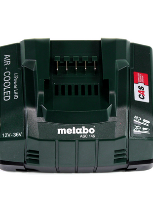 Metabo Power 160-5 18 LTX BL OF compresor de batería 18 V 8,0 bar sin escobillas + 2x batería LiHD 5,5 Ah + cargador