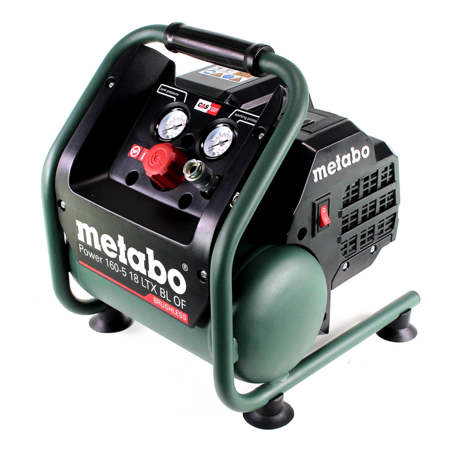 Metabo Power 160-5 18 LTX BL OF Compresor sin cable 18 V 8,0 bar Brushless Solo ( 601521850 ) - sin batería, sin cargador