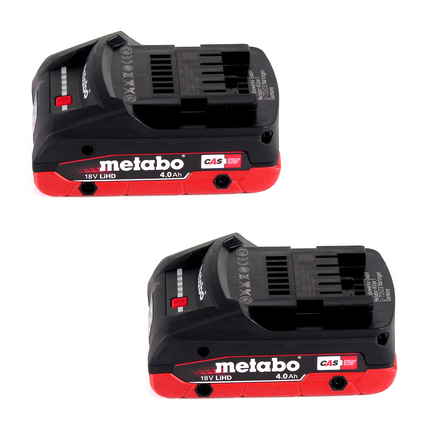 Metabo R 12-18 DAB+ BT radio de obra con batería 12-18 V DAB+ + 2x batería LiHD 4,0 Ah + cargador