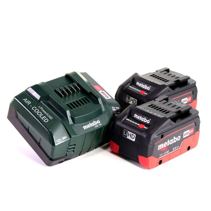 Taladro percutor a batería Metabo SBE 18 LTX 18 V 24 Nm + 2 baterías LiHD 8,0 Ah + cargador + MetaLoc