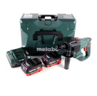 Taladro percutor a batería Metabo SBE 18 LTX 18 V 24 Nm + 2 baterías LiHD 8,0 Ah + cargador + MetaLoc