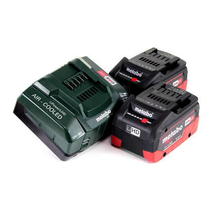 Metabo SB 18 LTX Impuls taladro percutor a batería 18 V 110 Nm + 2 baterías LiHD 5,5 Ah + cargador + MetaLoc