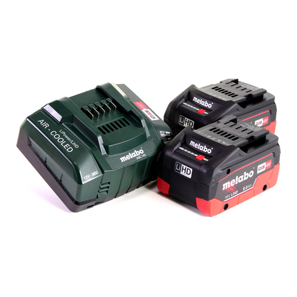 Metabo SB 18 LTX Impuls taladro percutor a batería 18 V 110 Nm + 2 baterías LiHD 8,0 Ah + cargador + MetaLoc