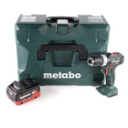 Taladro percutor a batería Metabo SB 18 L BL 18 V 60 Nm sin escobillas + 1x batería LiHD 5,5 Ah + MetaLoc - sin cargador