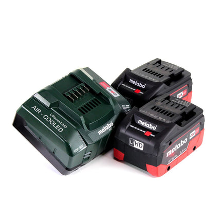 Taladro percutor a batería Metabo SB 18 L BL 18 V 60 Nm sin escobillas + 2 baterías LiHD 5,5 Ah + cargador + MetaLoc