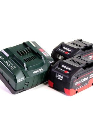 Taladro percutor a batería Metabo SB 18 L BL 18 V 60 Nm sin escobillas + 2 baterías LiHD 8,0 Ah + cargador + MetaLoc