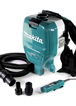 Makita DVC 265 FXU Akku Rucksackstaubsauger 36 V (2x 18 V) Brushless + 2x Akku 3,0 Ah - ohne Ladegerät - Toolbrothers