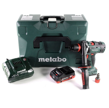 Metabo BS 18 LTX-3 BL QI perceuse-visseuse sans fil 18 V 120 Nm sans balais + 1 batterie LiHD 4,0 Ah + chargeur + MetaLoc