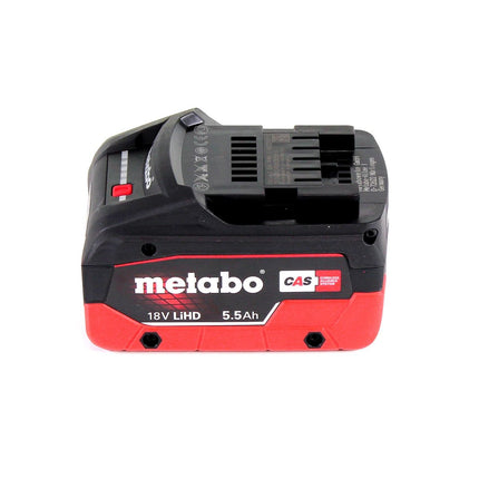 Metabo BS 18 LTX-3 BL QI taladro atornillador a batería 18 V 120 Nm sin escobillas + 1x batería LiHD 5,5 Ah + MetaLoc - sin cargador