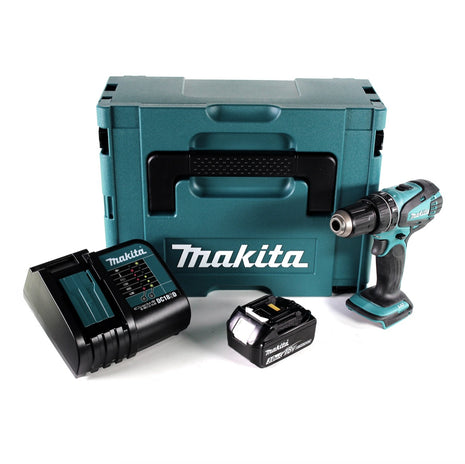 Makita DHP 456 SF1J Akku Schlagbohrschrauber 18 V 50 Nm + Makpac + 1x 3,0Ah Akku + Ladegerät