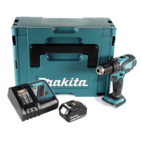 Makita DHP 456 RM1J Akku Schlagbohrschrauber 18 V 50 Nm + Makpac + 1x 4,0Ah Akku + Ladegerät