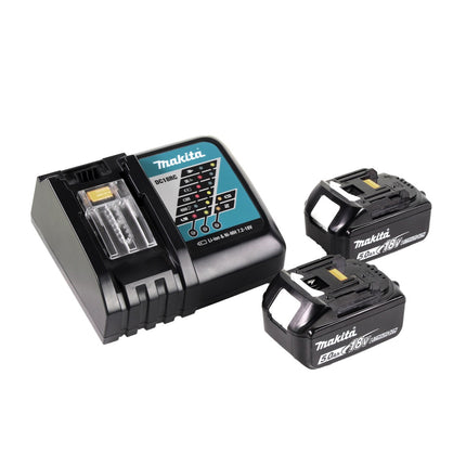 Taladro percutor inalámbrico Makita DHP 456 RTJ 18 V 50 Nm + Makpac + 2x batería 5,0Ah + cargador