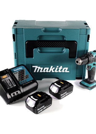 Taladro percutor inalámbrico Makita DHP 456 RGJ 18 V 50 Nm + Makpac + 2x batería 6,0Ah + cargador