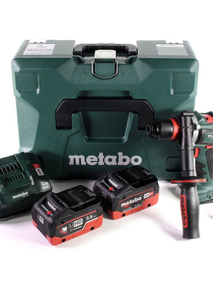 Metabo BS 18 LTX-3 BL QI perceuse-visseuse sans fil 18 V 120 Nm sans balais + 2 batteries LiHD 5,5 Ah + chargeur + MetaLoc