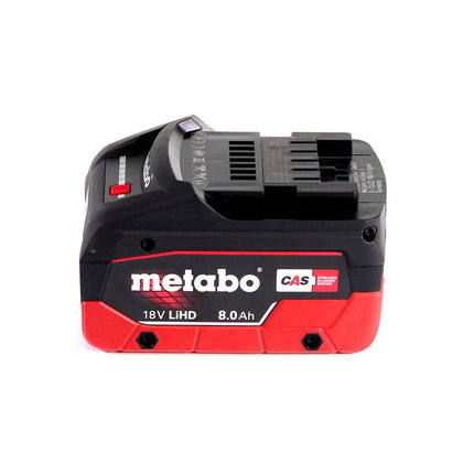 Metabo BS 18 LTX-3 BL QI taladro atornillador a batería 18 V 120 Nm sin escobillas + 1x batería LiHD 8,0 Ah + MetaLoc - sin cargador