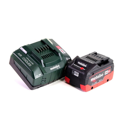Metabo BS 18 LTX-3 BL QI taladro atornillador a batería 18 V 120 Nm sin escobillas + 1x batería LiHD 8,0 Ah + cargador + MetaLoc