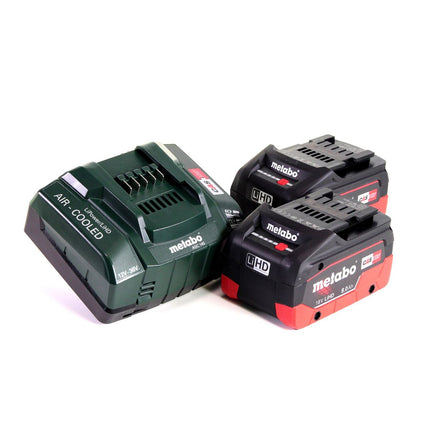 Metabo SB 18 LTX-3 BL QI taladro percutor a batería 18 V 120 Nm sin escobillas + 2x batería LiHD 8,0 Ah + cargador + metaBOX
