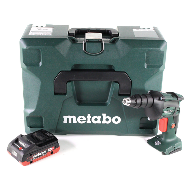 Metabo SE 18 LTX 4000 atornillador para construcción en seco a batería 18 V 7 Nm 1/4" + 1x batería LiHD 4,0 Ah + MetaLoc - sin cargador