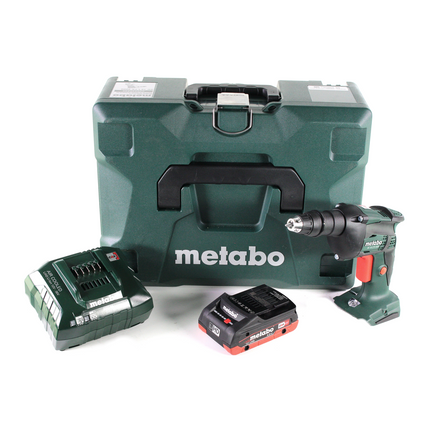 Metabo SE 18 LTX 4000 atornillador para obra seca a batería 18 V 7 Nm 1/4" + 1x batería LiHD 4,0 Ah + cargador + MetaLoc