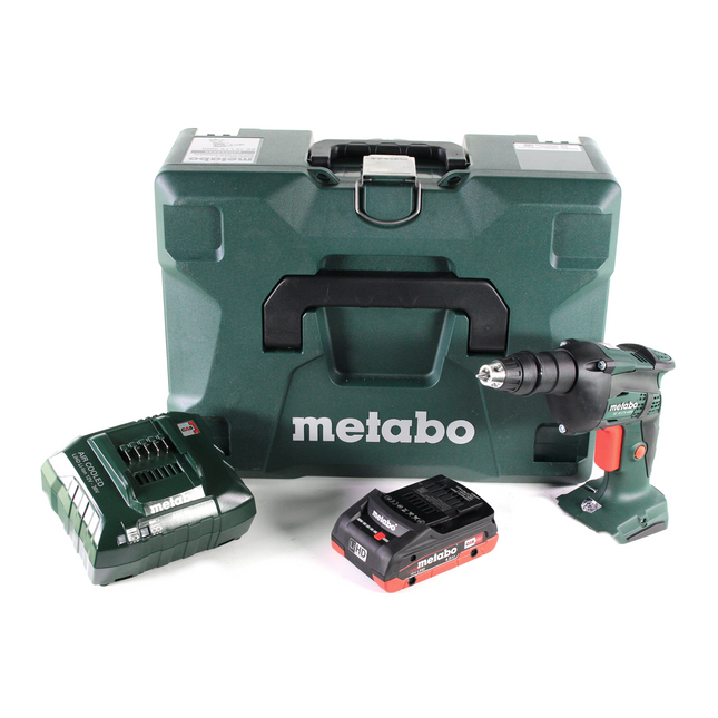 Metabo SE 18 LTX 4000 atornillador para obra seca a batería 18 V 7 Nm 1/4" + 1x batería LiHD 4,0 Ah + cargador + MetaLoc