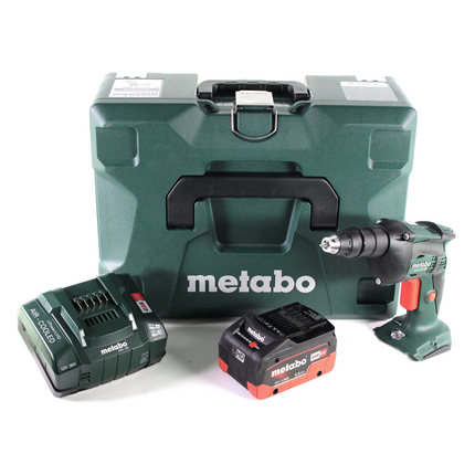 Metabo SE 18 LTX 4000 atornillador para obras en seco a batería 18 V 7 Nm 1/4" + 1x batería LiHD 5,5 Ah + cargador + MetaLoc