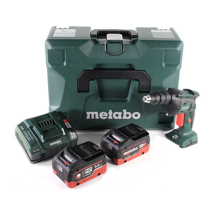 Metabo SE 18 LTX 4000 atornillador para obras en seco a batería 18 V 7 Nm 1/4" + 2x batería LiHD 5,5 Ah + cargador + MetaLoc