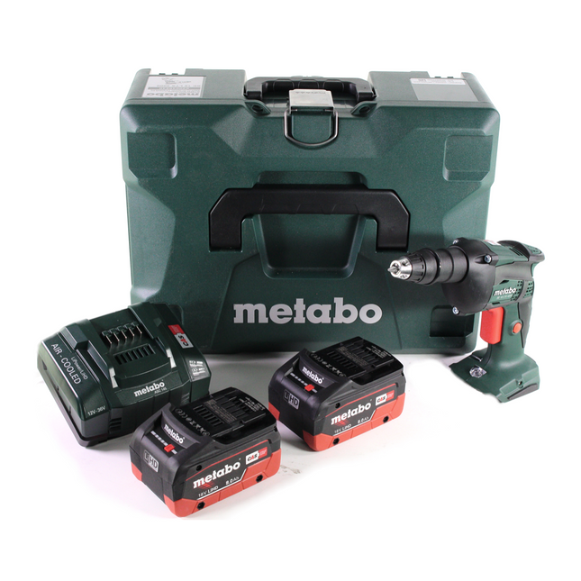 Metabo SE 18 LTX 4000 atornillador para obras en seco a batería 18 V 7 Nm 1/4" + 2x batería LiHD 8,0 Ah + cargador + MetaLoc