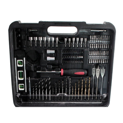 Taladro percutor inalámbrico Makita DHP 453 SMTKW 18 V 42 Nm + 1x batería 4,0 Ah + cargador + set de accesorios 101 piezas + estuche