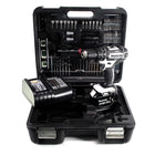 Taladro percutor inalámbrico Makita DHP 482 SMTKW 18 V 62 Nm + 1x batería 4,0 Ah + cargador + set de accesorios 101 piezas + estuche