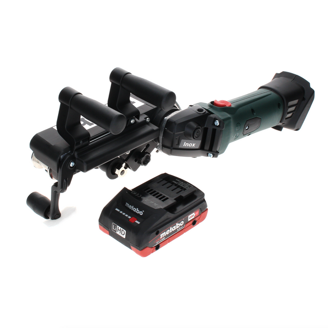 Metabo RB 18 LTX 60 Lijadora de cinta para tubos a batería 18 V 60 mm + 1x batería LiHD 4,0 Ah - sin cargador