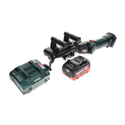 Metabo RB 18 LTX 60 Lijadora de cinta para tubos a batería 18 V 60 mm + 1x batería LiHD 5,5 Ah + cargador