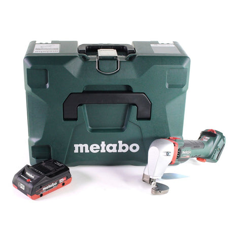 Metabo SCV 18 LTX BL 1.6 Akku Blechschere 18 V Brushless + 1x LiHD Akku 4,0 Ah + MetaLoc - ohne Ladegerät