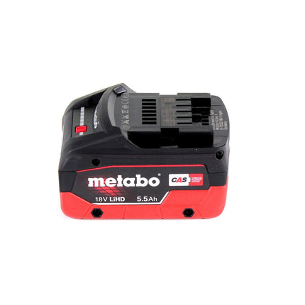 Tijeras de hojalata para batería Metabo SCV 18 LTX BL 1.6 18 V sin escobillas + 1x batería LiHD 5,5 Ah + MetaLoc - sin cargador