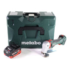 Tijeras de hojalata para batería Metabo SCV 18 LTX BL 1.6 18 V sin escobillas + 1x batería LiHD 8,0 Ah + MetaLoc - sin cargador