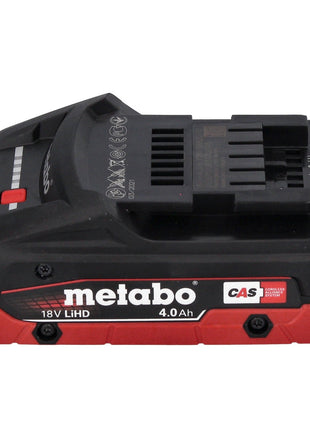 Nibbler de batería Metabo NIV 18 LTX BL 1.6 18 V sin escobillas + 1x batería LiHD 4,0 Ah + metaBOX - sin cargador