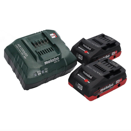 Nibbler de batería Metabo NIV 18 LTX BL 1.6 18 V sin escobillas + 2 baterías LiHD 4,0 Ah + cargador + metaBOX