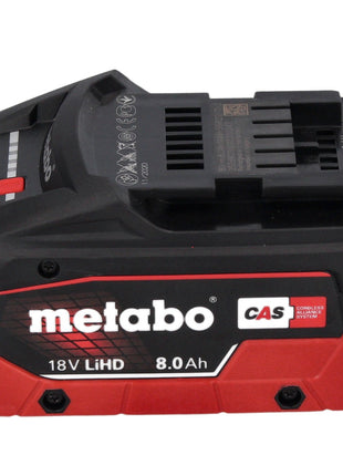 Nibbler de batería Metabo NIV 18 LTX BL 1.6 18 V sin escobillas + 1x batería LiHD 8,0 Ah + metaBOX - sin cargador