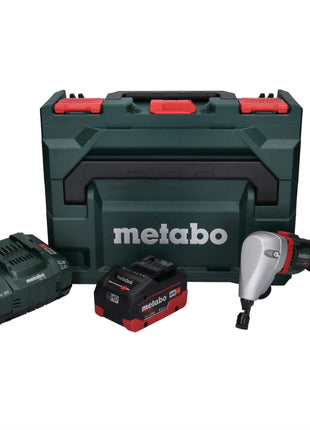 Nibbler de batería Metabo NIV 18 LTX BL 1.6 Nibbler sin escobillas de 18 V + 1x batería LiHD 8,0 Ah + cargador + metaBOX