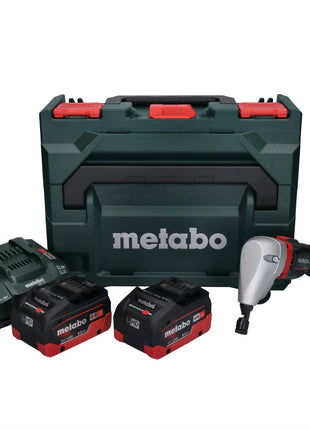 Metabo NIV 18 LTX BL 1.6 Akku Nibbler 18 V Brushless Knabber + 2x LiHD Akku 8,0 Ah + Ladegerät + metaBOX