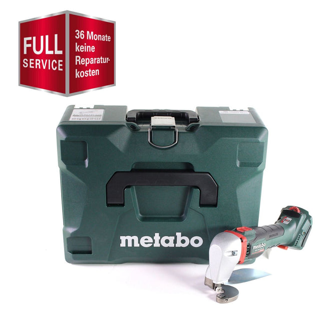 GRATIS 3 años de servicio completo protección integral Metabo SCV 18 LTX BL 1.6 Tijeras de hojalatero a batería 18 V sin escobillas (601615840) Solo + MetaLoc - sin batería, sin cargador