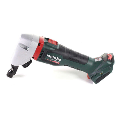 GRATIS 3 años de servicio completo protección integral Cortadora de batería Metabo NIV 18 LTX BL 1.6 Cortadora sin escobillas de 18 V + 2 baterías LiHD de 5,5 Ah + cargador + MetaLoc