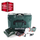 GRATIS 3 años de servicio completo protección integral Cortadora de batería Metabo NIV 18 LTX BL 1.6 Cortadora sin escobillas de 18 V + 1x batería LiHD 4,0 Ah + cargador + MetaLoc