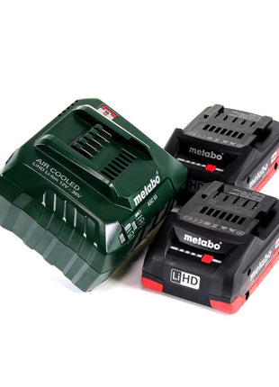 GRATIS 3 años de servicio completo protección integral Cortadora de batería Metabo NIV 18 LTX BL 1.6 Cortadora sin escobillas de 18 V + 2 baterías LiHD de 4,0 Ah + cargador + MetaLoc