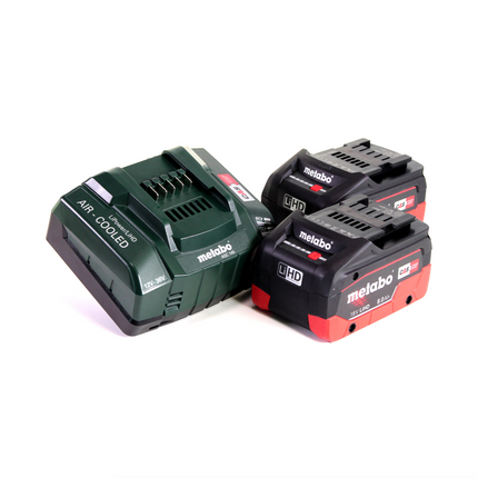 Metabo KHA 18 LTX BL 24 Quick martillo combinado con batería 18 V 2,2 J SDS-plus sin escobillas + 2x batería LiHD 8,0 Ah + cargador + MetaLoc