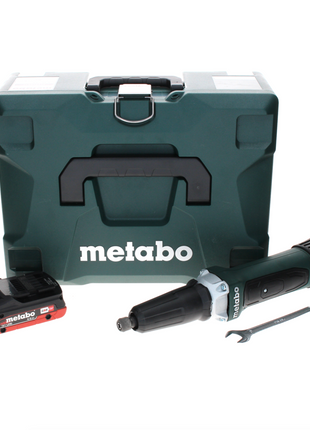 Metabo GA 18 LTX amoladora recta a batería 18 V + 1x batería LiHD 4,0 Ah + MetaLoc - sin cargador