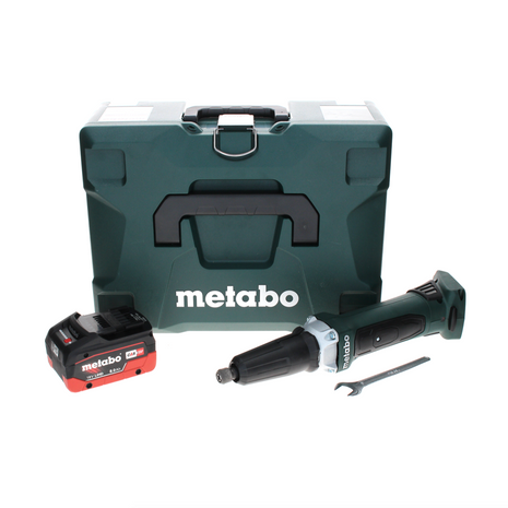 Metabo GA 18 LTX Akku Geradschleifer 18 V + 1x LiHD Akku 8,0 Ah + MetaLoc - ohne Ladegerät