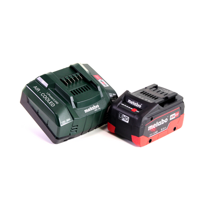 Metabo GA 18 LTX amoladora recta a batería 18 V + 1x batería LiHD 8,0 Ah + cargador + MetaLoc